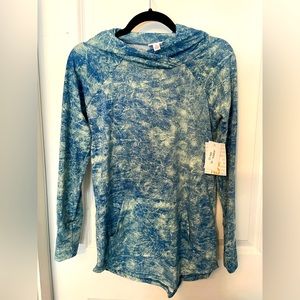 LuLaRoe XS amber blue tie dye